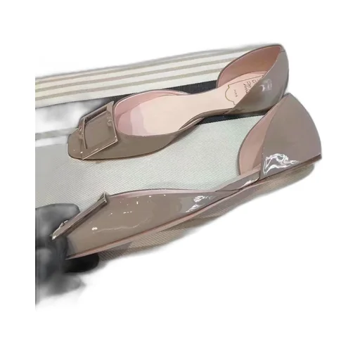 Patent-Leather Ballerina Shoes