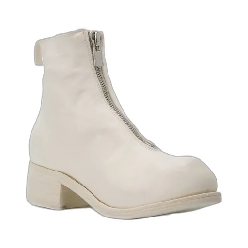 Cracked-Effect Ankle Boots