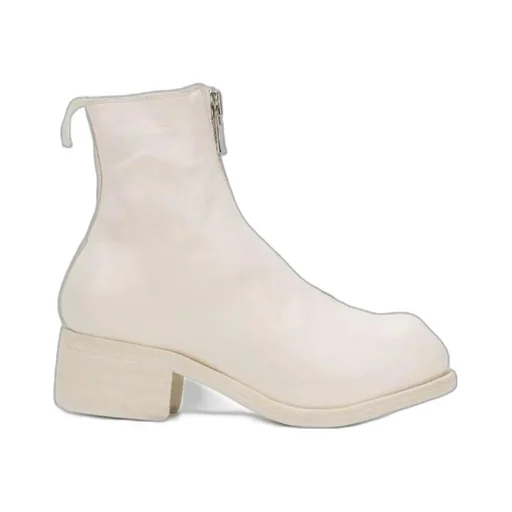 Cracked-Effect Ankle Boots