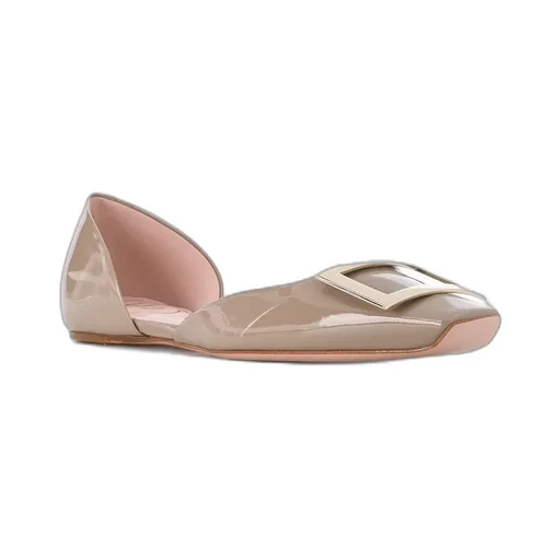 Patent-Leather Ballerina Shoes