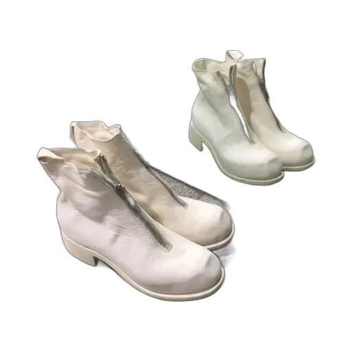 Cracked-Effect Ankle Boots