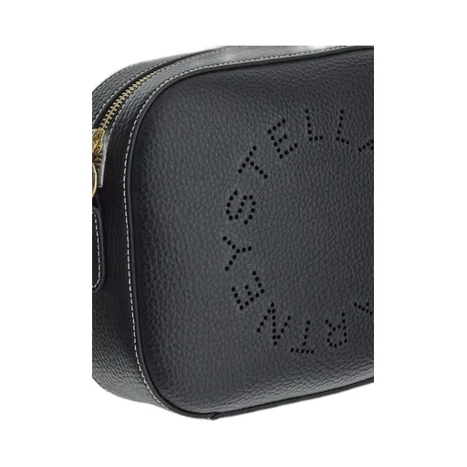 Stella Mccartney Logo Perforated Strapped Crossbody Bag