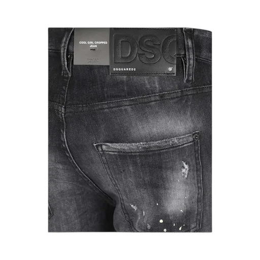 Ripped Detailing Cropped Jeans