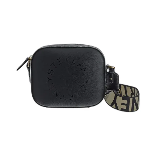 Stella Mccartney Logo Perforated Strapped Crossbody Bag
