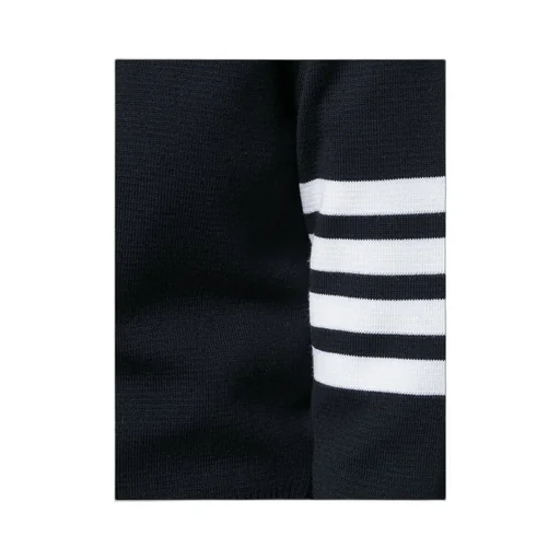 Thom Browne 4-Bar Crewneck Knit Sweater