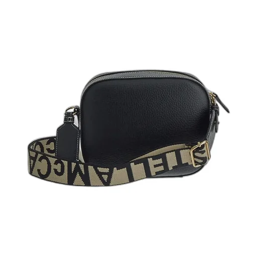 Stella Mccartney Logo Perforated Strapped Crossbody Bag