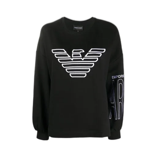 Logo Embroidered Round Neck Sweater