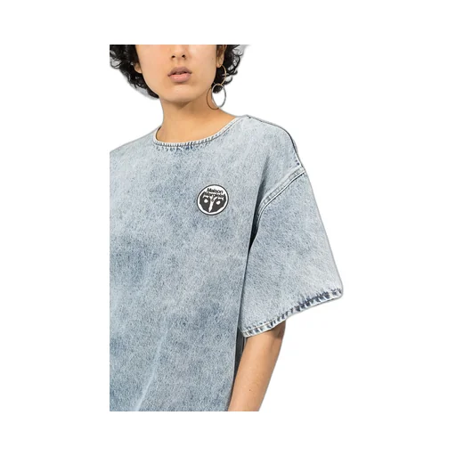 Acid-Wash Denim Dress