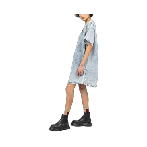 Acid-Wash Denim Dress