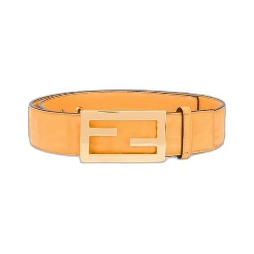 Embossed Logo Monogram Buckle Belt