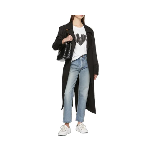 Saint Laurent Logo Printed Crewneck T-Shirt