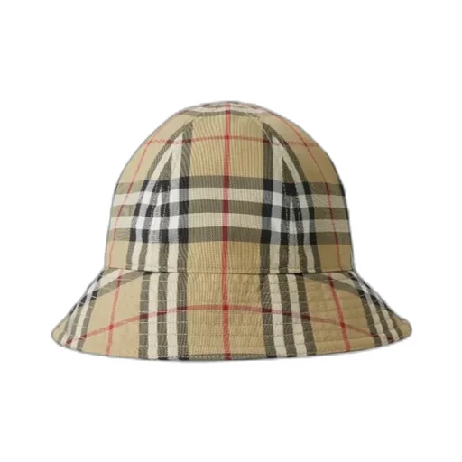 Burberry Vintage Check Dropped Brim Bucket Hat