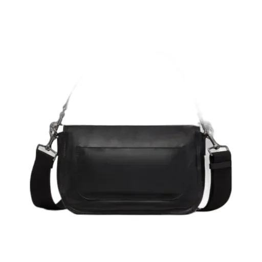 Valentino Noir Vlogo Signature Foldover Top Shoulder Bag