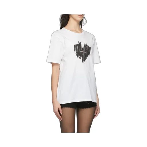 Saint Laurent Logo Printed Crewneck T-Shirt