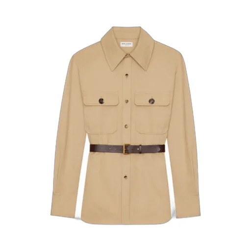 Saint Laurent Oversized Belted Shirt
