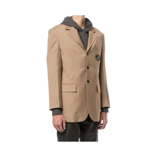 Logo Patch Suit Jacket