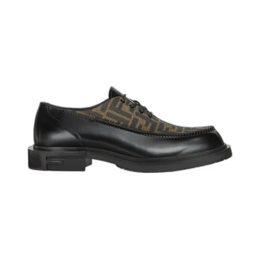 Fendi Ff Jacquard Lace-Up Shoes