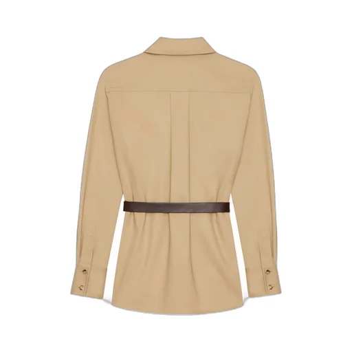 Saint Laurent Oversized Belted Shirt