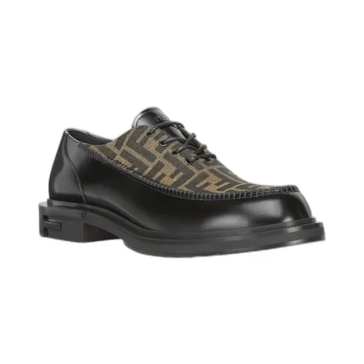 Fendi Ff Jacquard Lace-Up Shoes