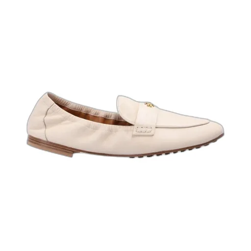 Tory Burch Logo-Plaque Slip-On Ballet Loafers