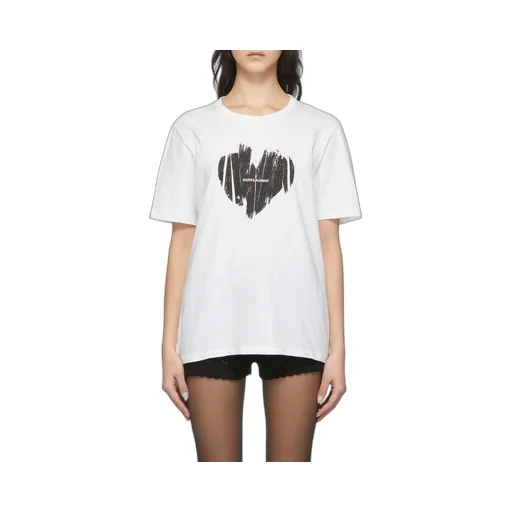Saint Laurent Logo Printed Crewneck T-Shirt