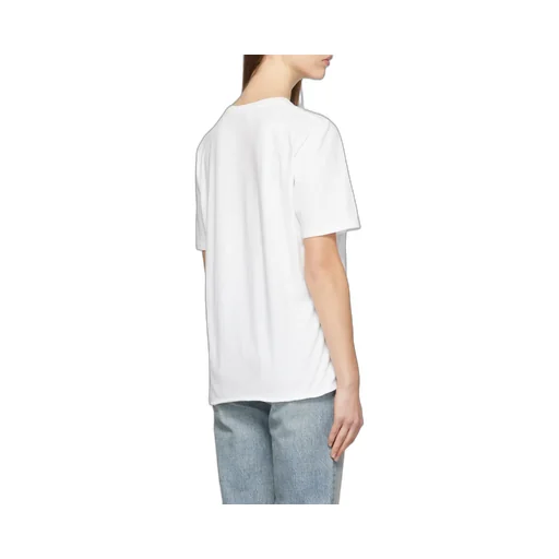 Saint Laurent Logo Printed Crewneck T-Shirt