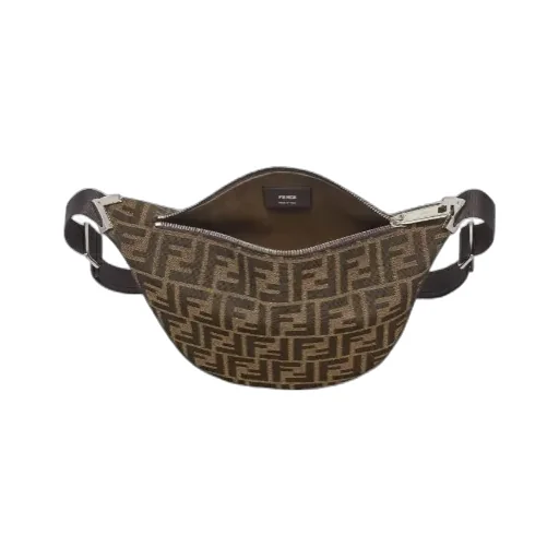 Fendi Ff Jacquard Melon Small Shoulder Bag