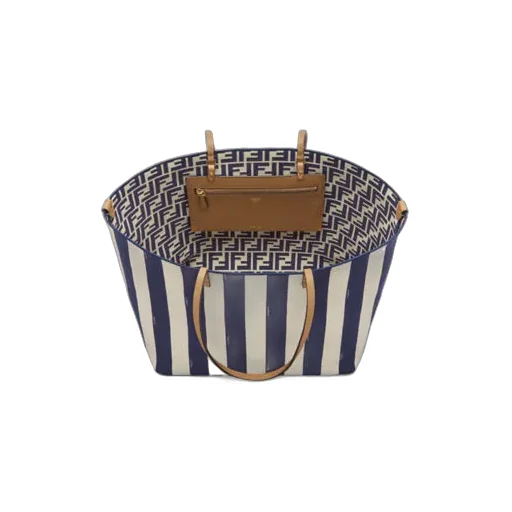 Fendi Large Roll Striped Reversible Tote Bag