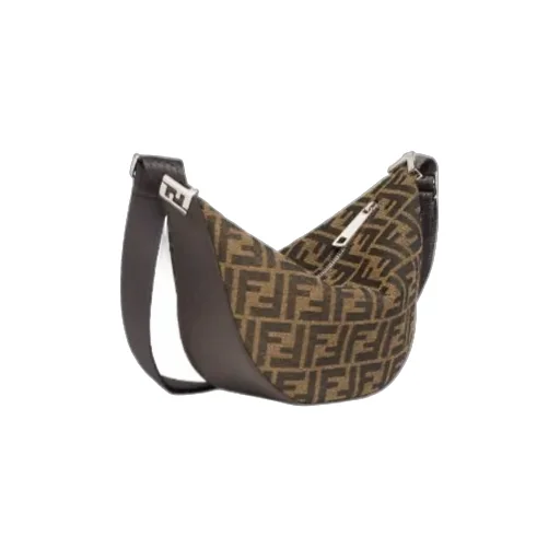 Fendi Ff Jacquard Melon Small Shoulder Bag