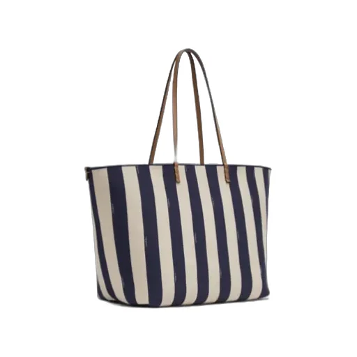 Fendi Large Roll Striped Reversible Tote Bag