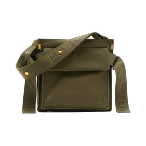 Burberry Trench Logo-Embroidered Zipped Messenger Bag