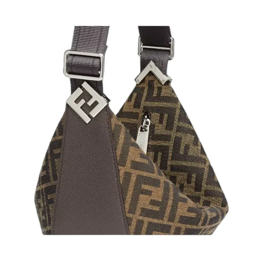Fendi Ff Jacquard Melon Small Shoulder Bag