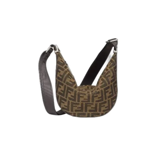 Fendi Ff Jacquard Melon Small Shoulder Bag