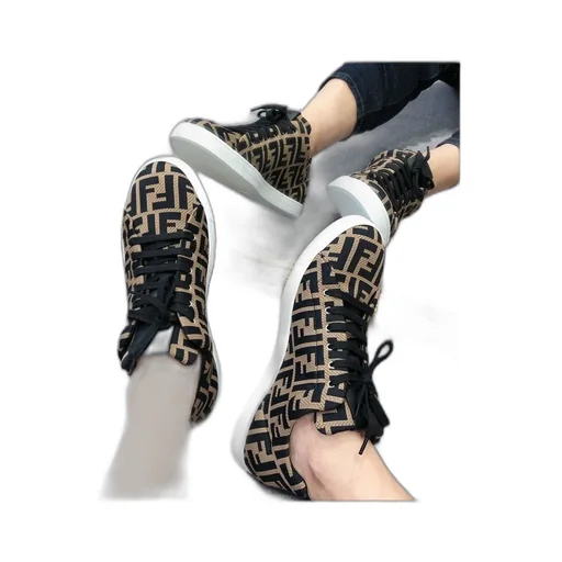 Fendi Ff Logo Low-Top Sneakers