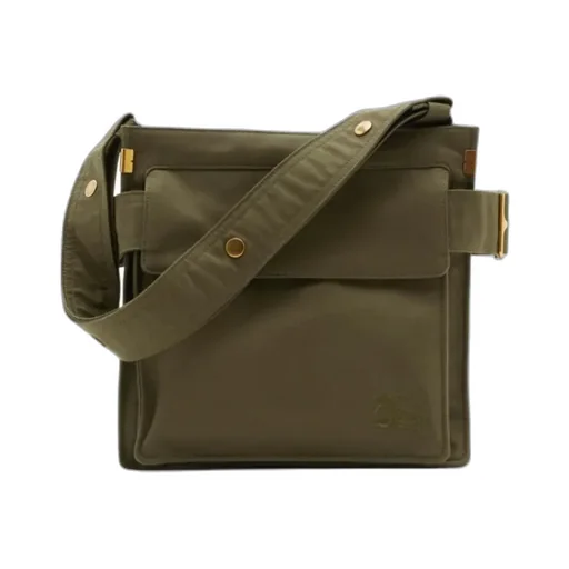 Burberry Trench Logo-Embroidered Zipped Messenger Bag