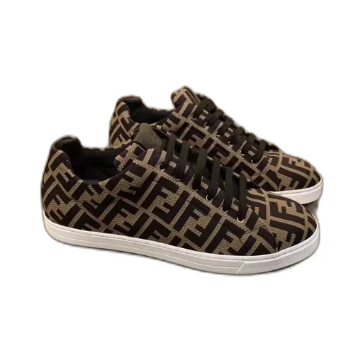 Fendi Ff Logo Low-Top Sneakers