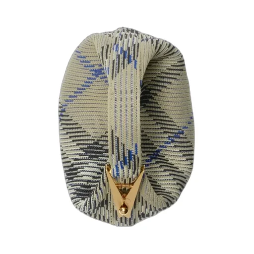 Burberry Mini Peg Checked Top Handle Bag