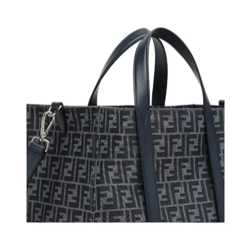 Fendi Ff Jacquard Top Handle Bag