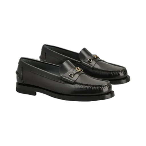 Tod's Logo Plaque Slip-On Loafers