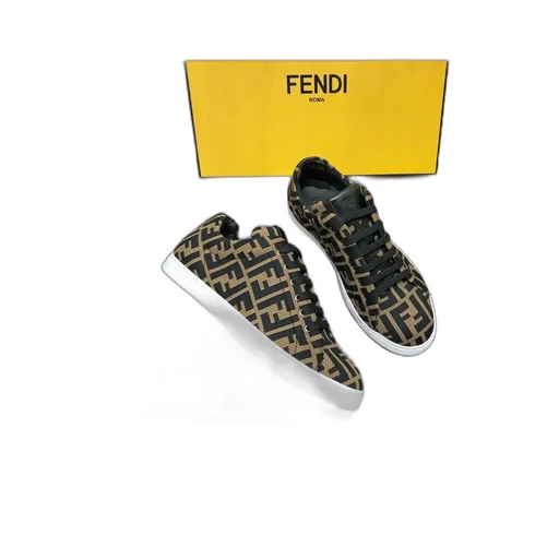 Fendi Ff Logo Low-Top Sneakers