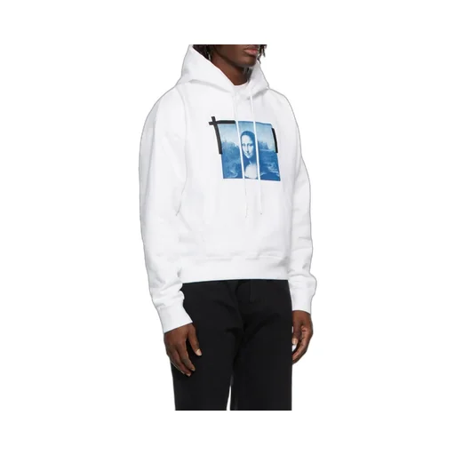 Off-White Monalisa Print Drawstring Hoodie