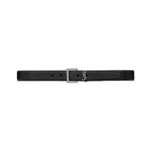 Saint Laurent Cassandre Square Buckle Belt