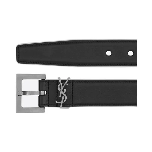 Saint Laurent Cassandre Square Buckle Belt