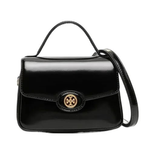 Tory Burch Small Robinson Spazzolato Top-Handle Bag