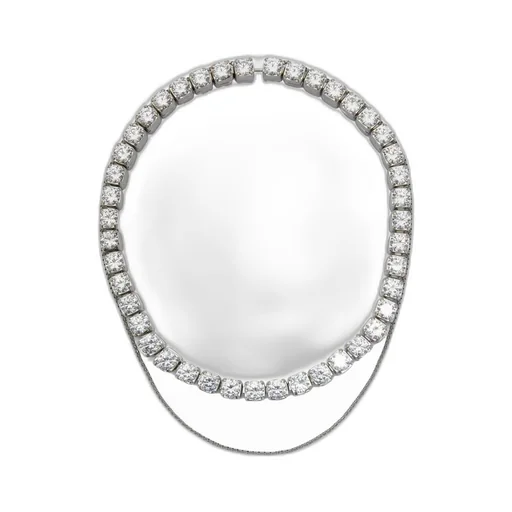 Jil Sander Crystal-Embellished Cubic Necklace