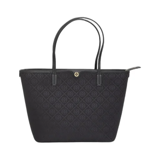 Tory Burch T Monogram Zip-Up Tote Bag