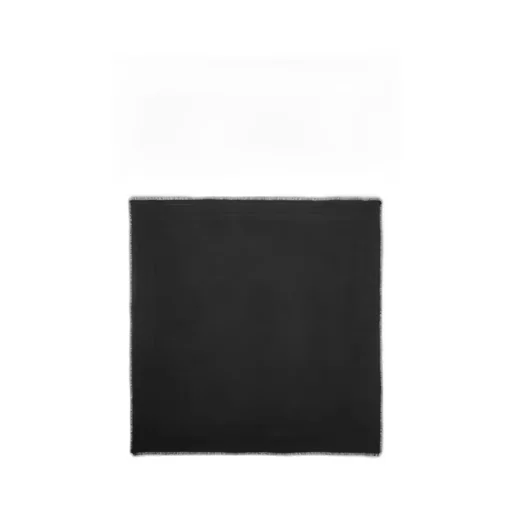 Saint Laurent Logo Detailed Frayed Edge Scarf