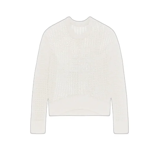 Givenchy 4G Motif Crochet Knit Jumper