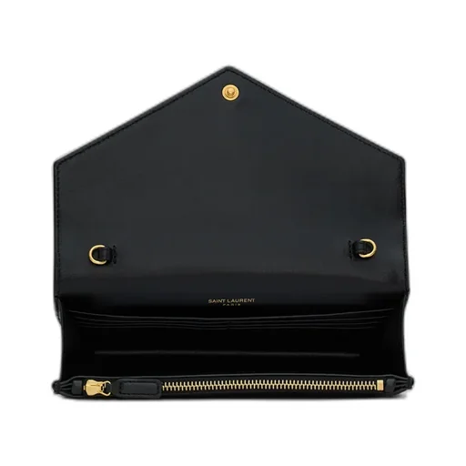 Saint Laurent Envelope Cassandre Chain Wallet