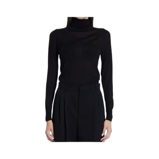 Saint Laurent Cassandre Turtleneck Long-Sleeved Jumper